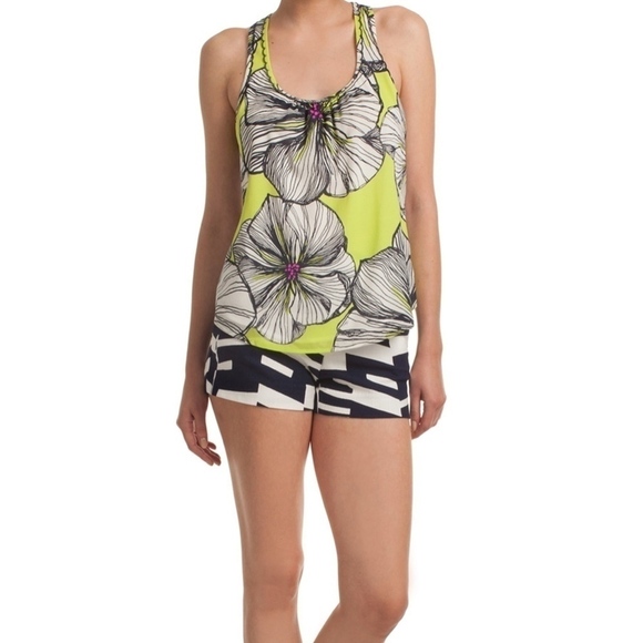 Trina Turk Gray Latrice Tank - Picture 1 of 3